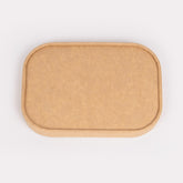 Kraft Paper Rectangle Lid, avoid leaks, durable, warming, biodegradable, paper flat lids, freshness, takeout, Packaging, easy visibility, food safe, avoid leaks, high-quality, dinnerware, recyclable lids, Ecosmart, sustainable, coffee, tea